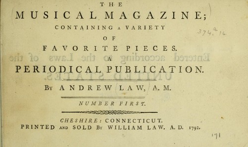 Cover for The Musical magazine