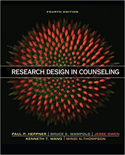 Cover for Research design in counseling