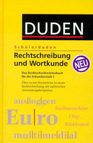 Cover for (Duden) Schülerduden, Rechtschreibung und Wortkunde, neue Rechtschreibung