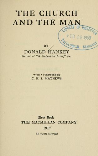 Cover for The church and the man