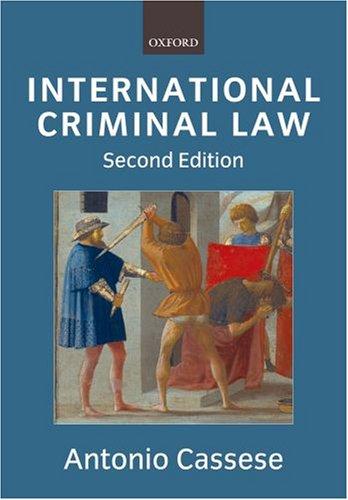 Cover for International Criminal Law