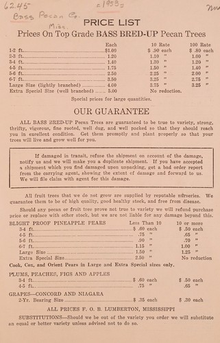 Cover for Price list