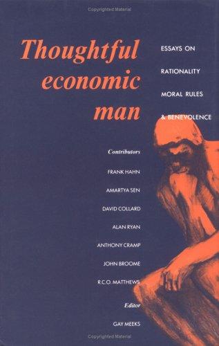 Cover for Thoughtful economic man