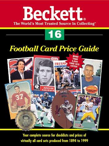 Cover for Beckett Football Card Price Guide (Beckett Football Card Price Guide, Vol 16)