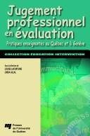 Cover for Jugement professionnel en évaluation