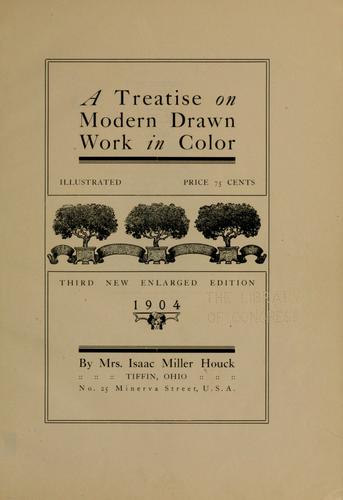 Cover for treatise on modern drawn work in color ...