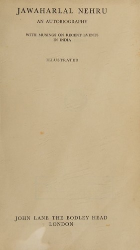 Cover for Jawaharlal Nehru