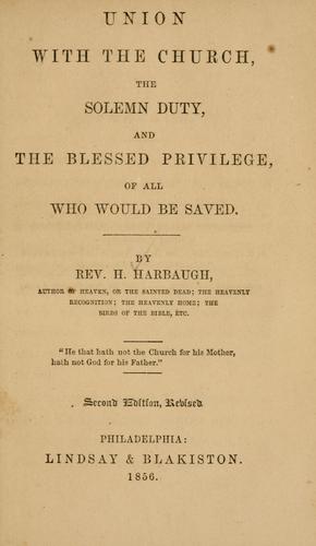 Cover for Union with the church