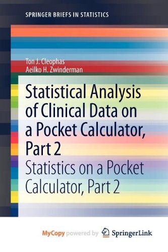 Cover for Statistical Analysis of Clinical Data on a Pocket Calculator, Part 2