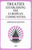 Cover for Treaties establishing the European Communities (ECSC, EEC, EAEC)
