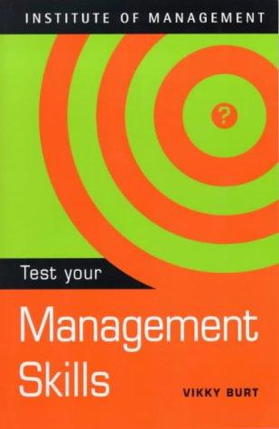 Cover for Test Your Management Skills (Test Yourself)