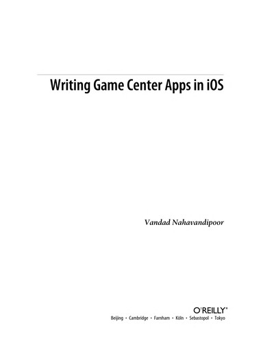 Cover for Writing Game Center apps in iOS
