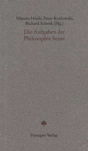 Cover for Die Aufgaben der Philosophie heute
