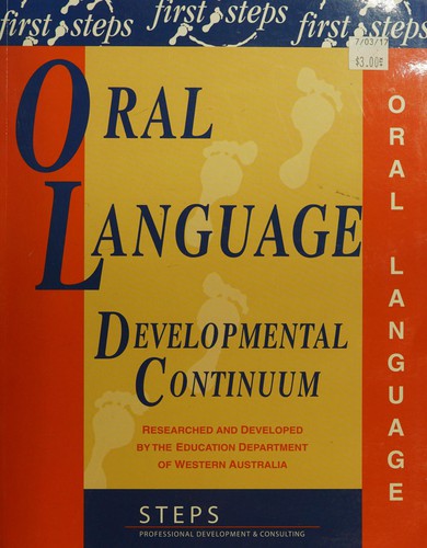 Cover for Oral language developmental continuum