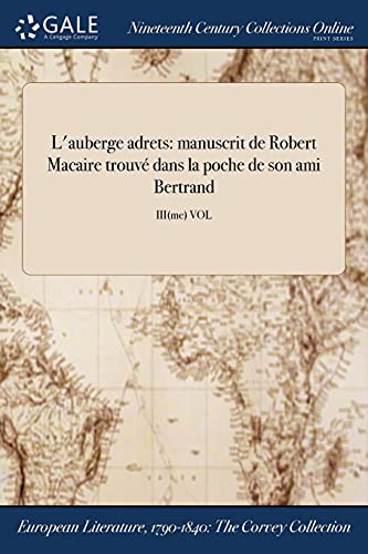 Cover for L'auberge adrets
