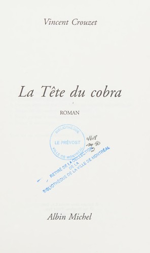 Cover for La tête du cobra