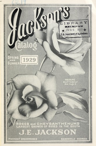 Cover for Jackson's catalog