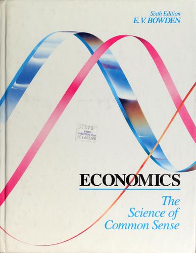 Cover for Economics: the science of common sense