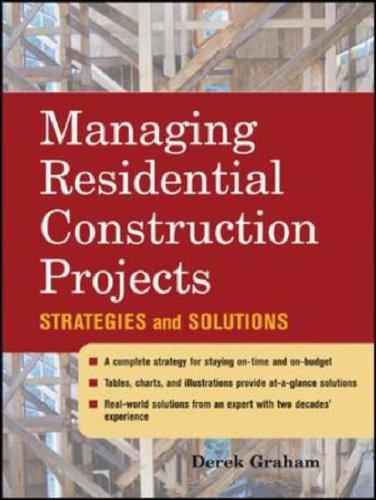 Cover for Managing Residential Construction Projects