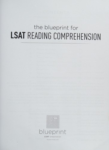 Cover for The Blueprint for LSAT Reading Comprehension