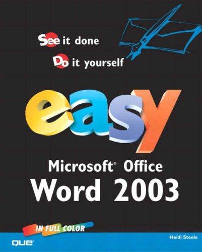 Cover for Easy Microsoft Office Word 2003