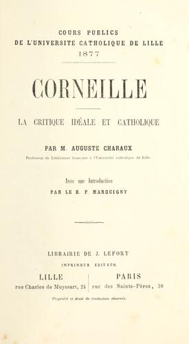 Cover for Corneille
