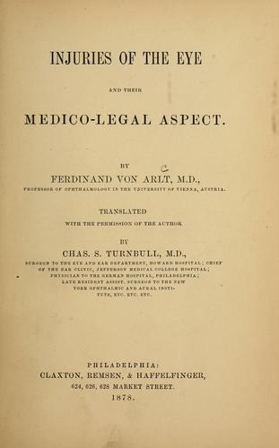 Cover for Injuries of the eye