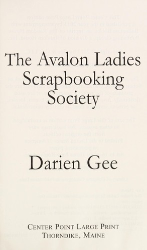 Cover for The Avalon Ladies Scrapbooking Society