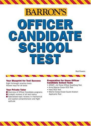 Cover for Barron's Officer Candidate School Test