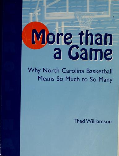 Cover for More than a game
