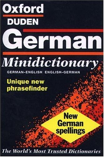 Cover for The Oxford-Duden German minidictionary