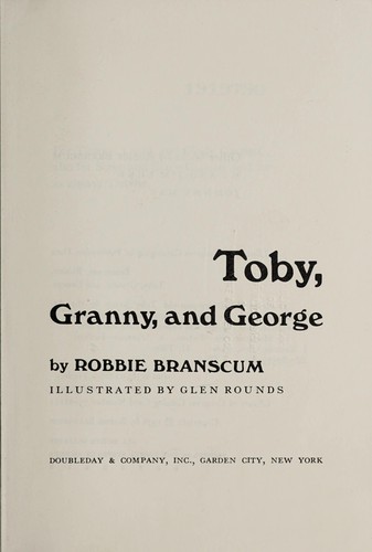 Cover for Toby, Granny, and George