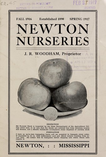 Cover for Newton Nurseries [catalog]