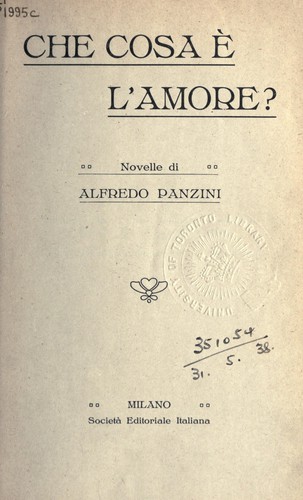 Cover for Che cosa è l'amore