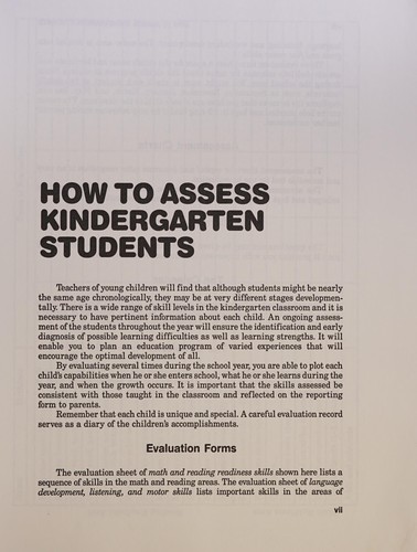 Cover for Kindergarten Teachers Month By Month Ac