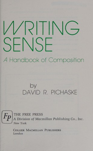 Cover for Writing sense