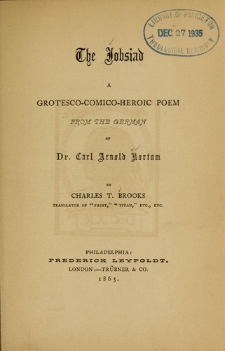 Cover for The Jobsiad