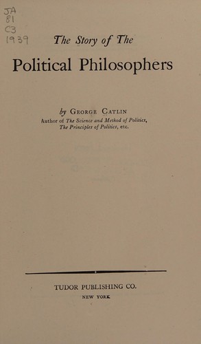 Cover for The story of the political philosophers