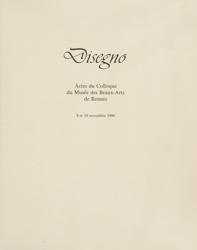 Cover for Actes du Colloque du Musée des Beaux-Arts de Rennes.