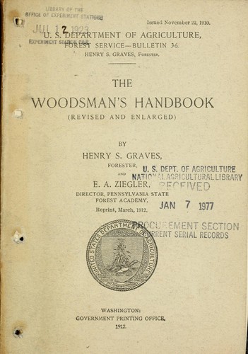 Cover for The woodsman's handbook