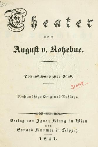 Cover for Theater.
