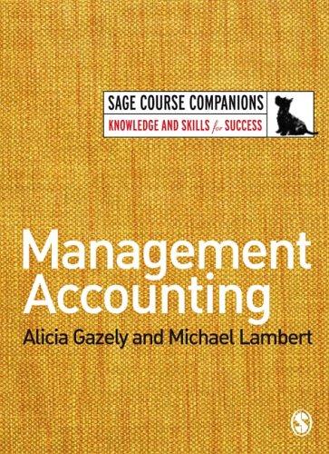 Cover for Management Accounting (SAGE Course Companions)