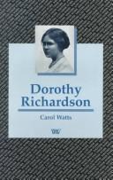 Cover for Dorothy Richardson