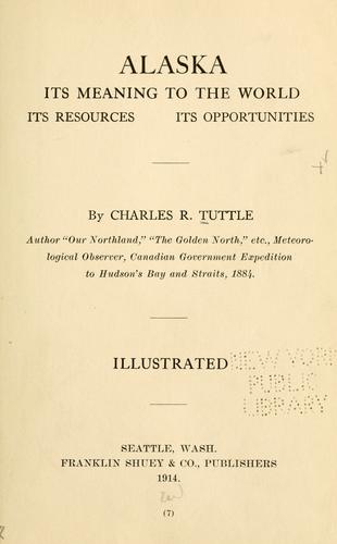 Cover for Alaska