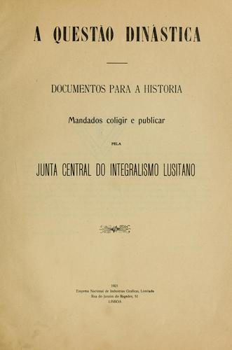 Cover for A questão dinástica