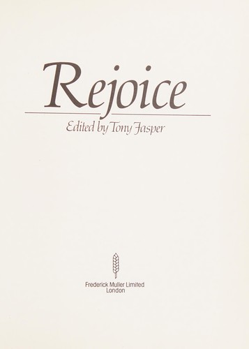 Cover for Rejoice