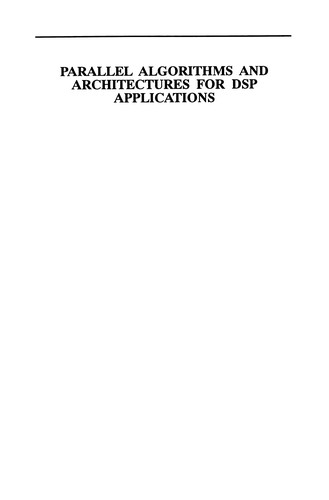 Cover for Parallel Algorithms and Architectures for DSP Applications