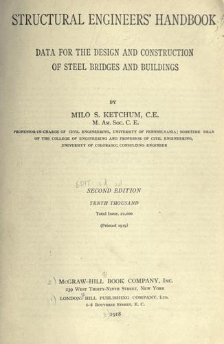 Cover for Structural engineers' handbook