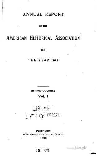 Cover for Diplomatic correspondence of the republic of Texas