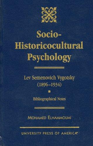 Cover for Socio-historicocultural psychology